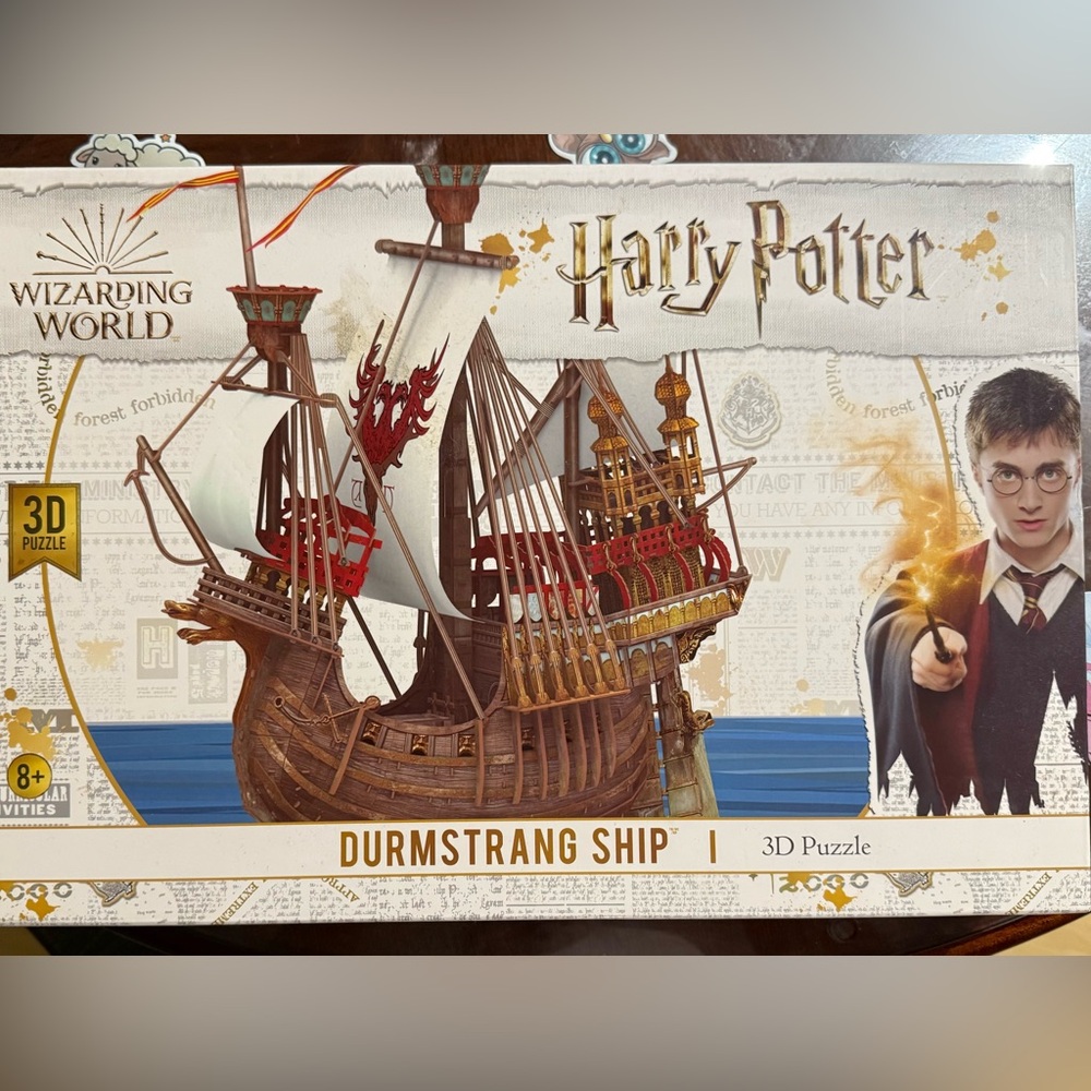 *SOLD* Warner Bros. Harry Potter Durmstrang Ship 3D Puzzle - Brown and Red